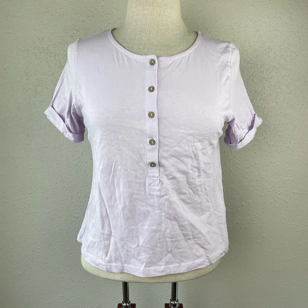 NWT Free People Lilac Purple T-Shirt Size S